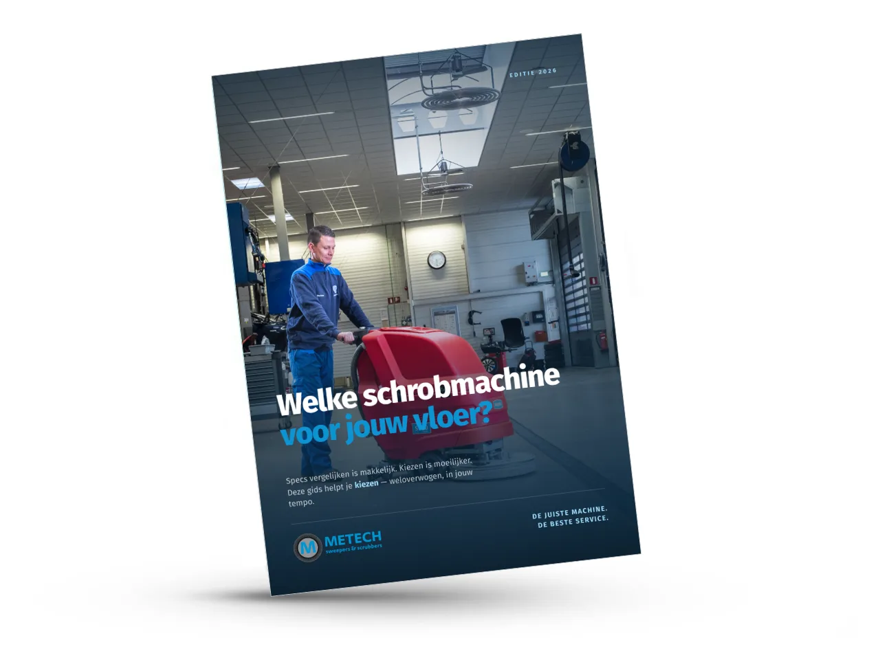 Mockup van de schrobmachine koopgids