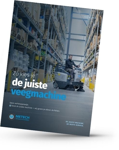 Veegmachine koopgids 2026: gratis PDF van Metech