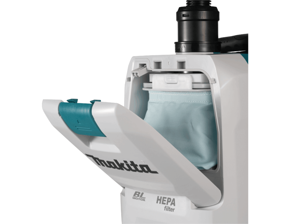 Makita VC008G stofzuiger met draagharnas