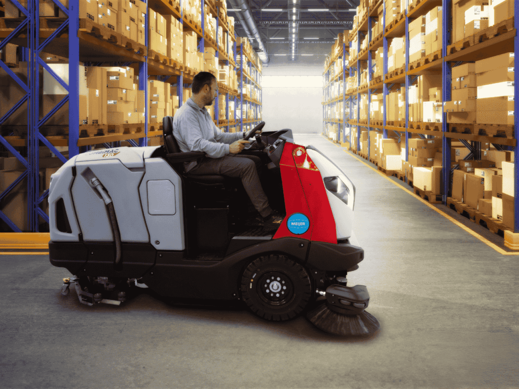 Meijer VSR1300 sweeping scrubber